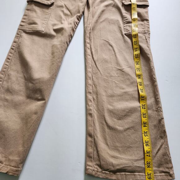 Celebrity Pink Cargo Relaxed Straight Fit Jeans Warm Taupe Juniors Size 7/28 - Picture 11 of 11
